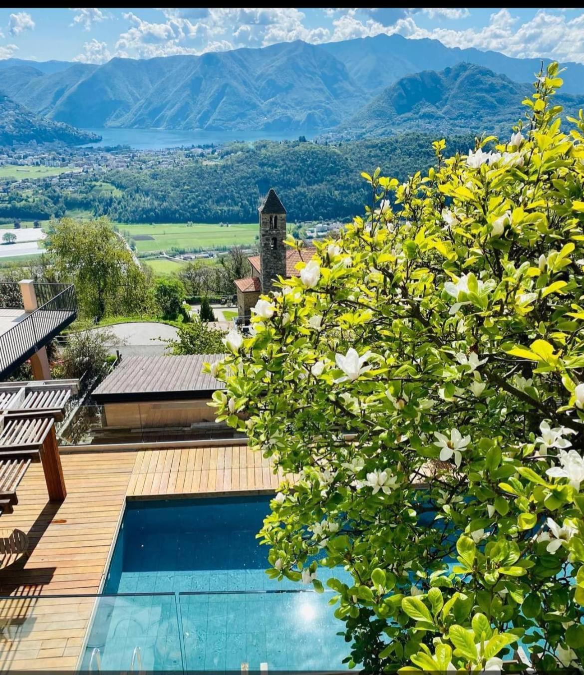 كاريماريو Family Suite With Garden And Amaizing View To Lugano المظهر الخارجي الصورة